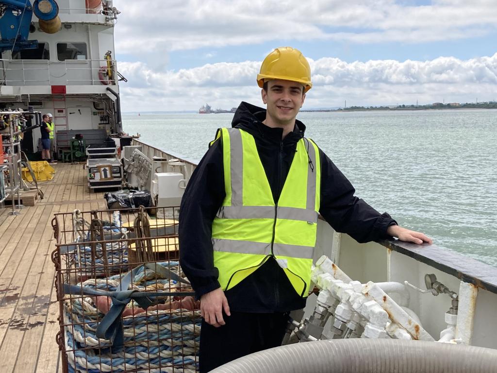 Ben Walker onboard RRS James Cook
