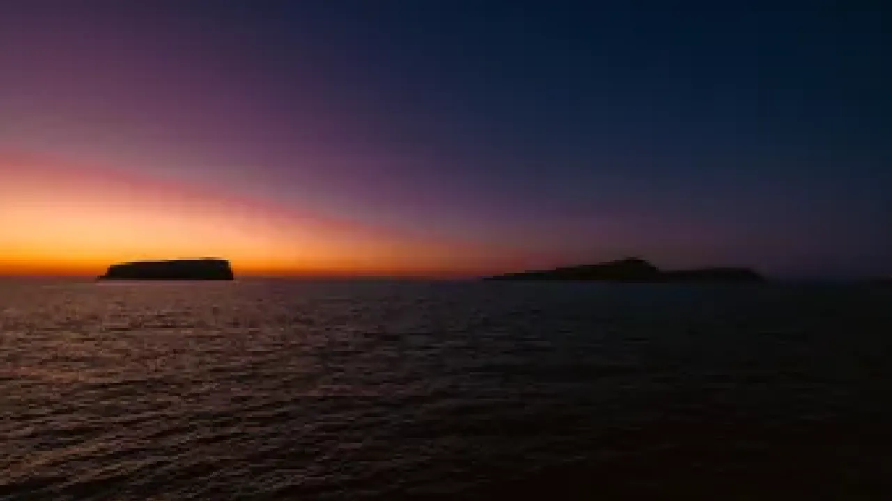 Sea at night