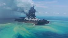 Dramatic impact of Hunga volcano's rapid caldera collapse revealed